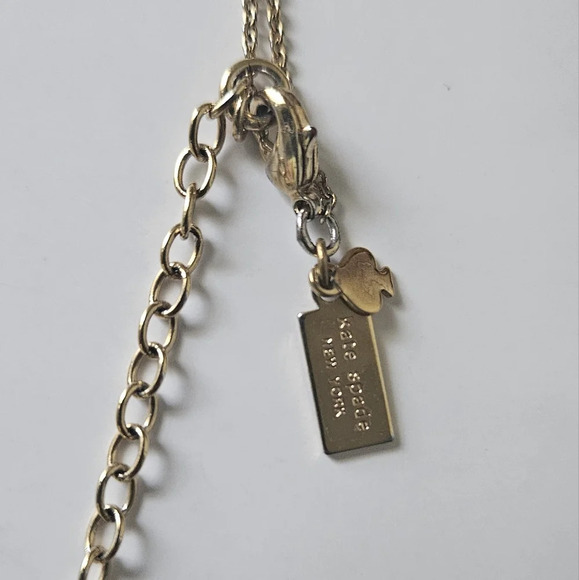 Kate Spade Say yes collection " Smile" gold necklace pendant - Picture 7 of 8